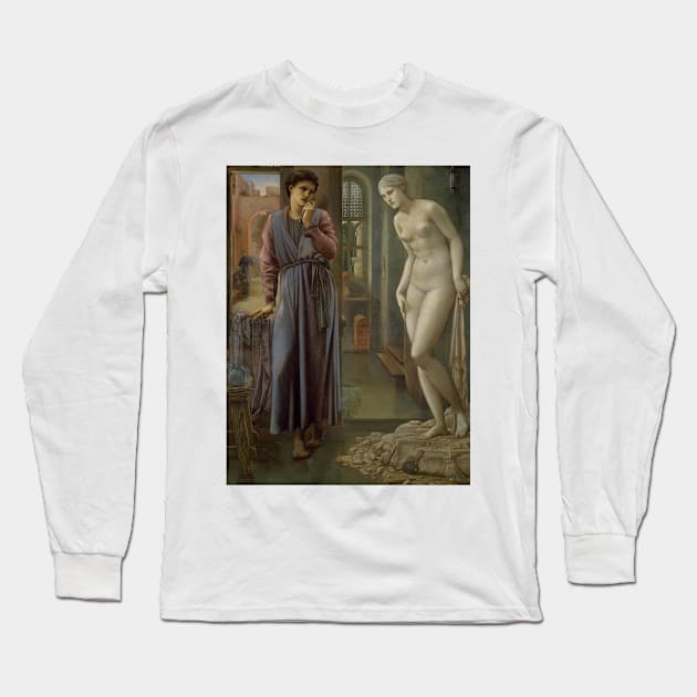 Pygmalion and the Image The Hand Refrains by Edward Burne-Jones Long Sleeve T-Shirt by Classic Art Stall